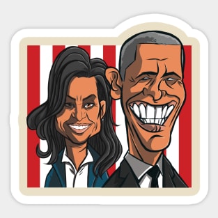 Obama 4th of July Sticker